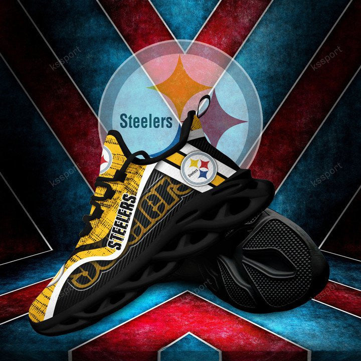 Pittsburgh Steelers NFL Max Soul Shoes Sneakers for Men And Women – NFL Football Fan Shoes, Team Sneakers - Image 5