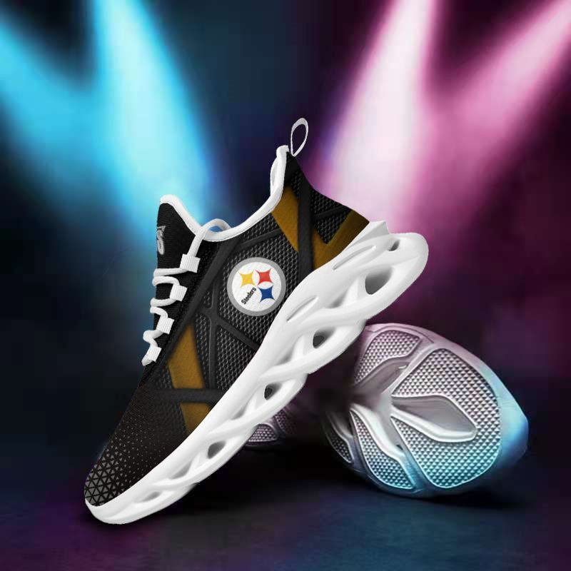 Pittsburgh Steelers NFL Max Soul Shoes Sneakers for Men And Women – NFL Football Fan Shoes, Team Sneakers