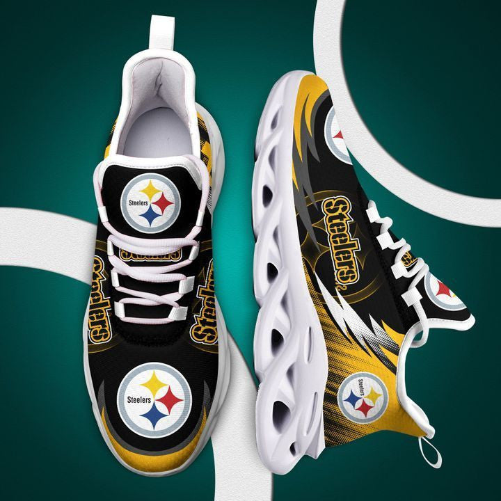 Pittsburgh Steelers NFL Max Soul Shoes Sneakers for Men And Women – NFL Football Fan Shoes, Team Sneakers - Image 4