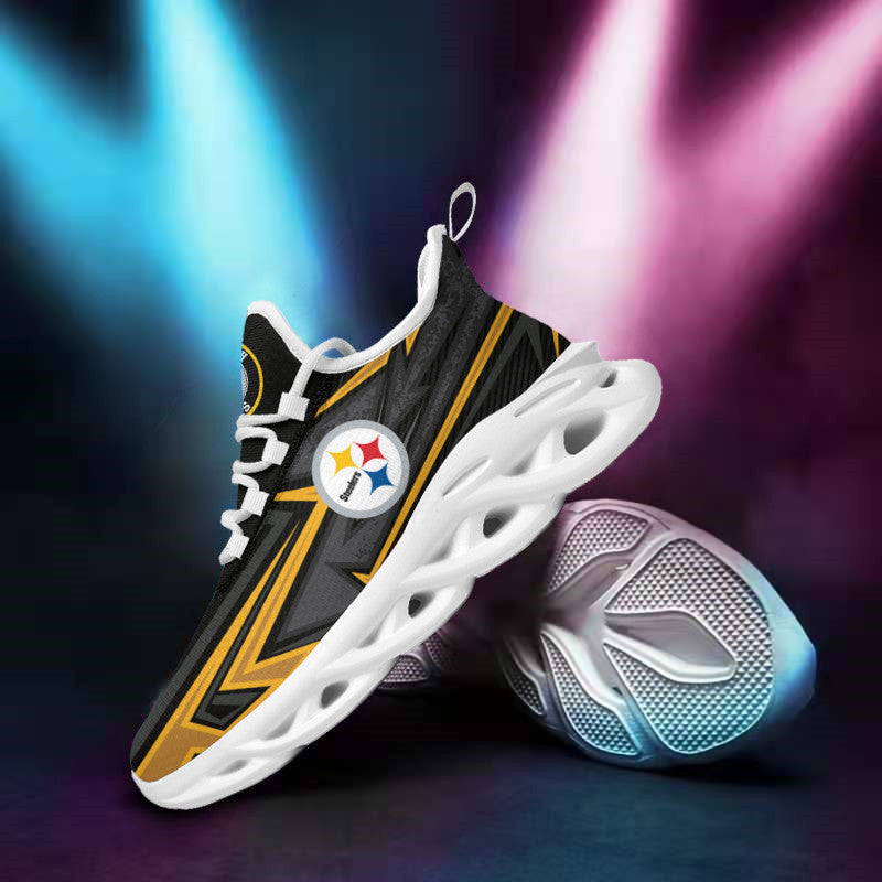 Pittsburgh Steelers NFL Max Soul Shoes Sneakers for Men And Women – NFL Football Fan Shoes, Team Sneakers