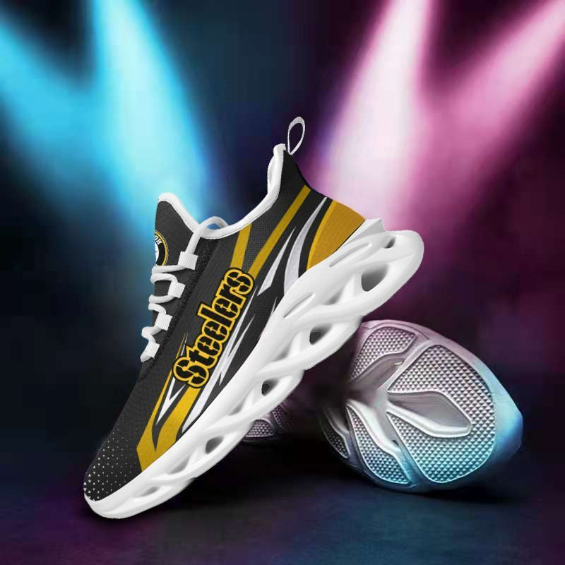Pittsburgh Steelers NFL Max Soul Shoes Sneakers for Men And Women – NFL Football Fan Shoes, Team Sneakers