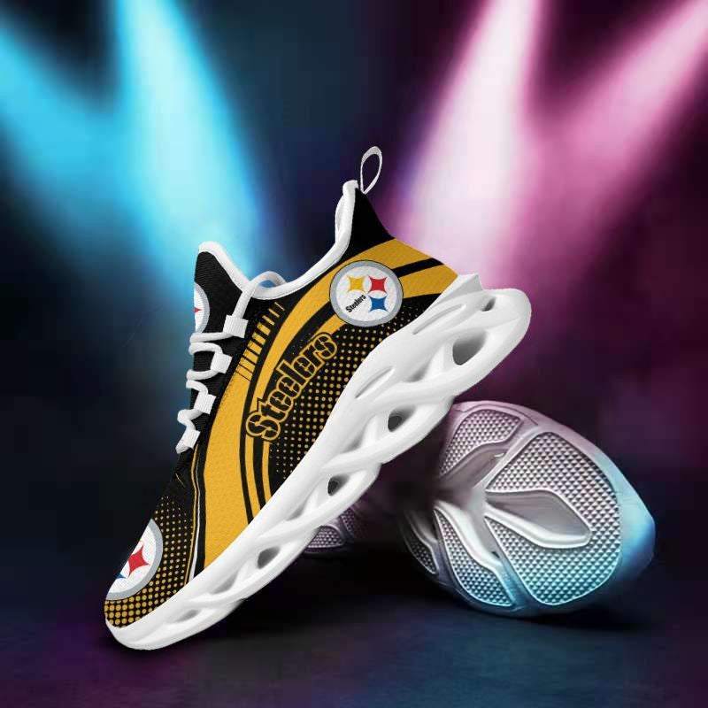 Pittsburgh Steelers NFL Max Soul Shoes Sneakers for Men And Women – NFL Football Fan Shoes, Team Sneakers
