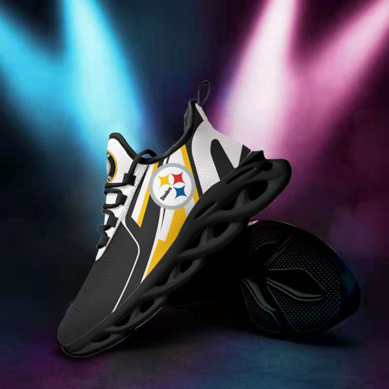 Pittsburgh Steelers NFL Max Soul Shoes Sneakers for Men And Women – NFL Football Fan Shoes, Team Sneakers