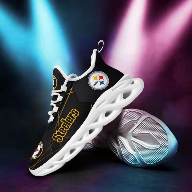 Pittsburgh Steelers NFL Max Soul Shoes Sneakers for Men And Women – NFL Football Fan Shoes, Team Sneakers