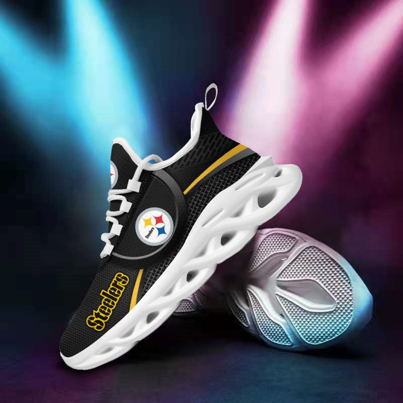 Pittsburgh Steelers NFL Max Soul Shoes Sneakers for Men And Women – NFL Football Fan Shoes, Team Sneakers