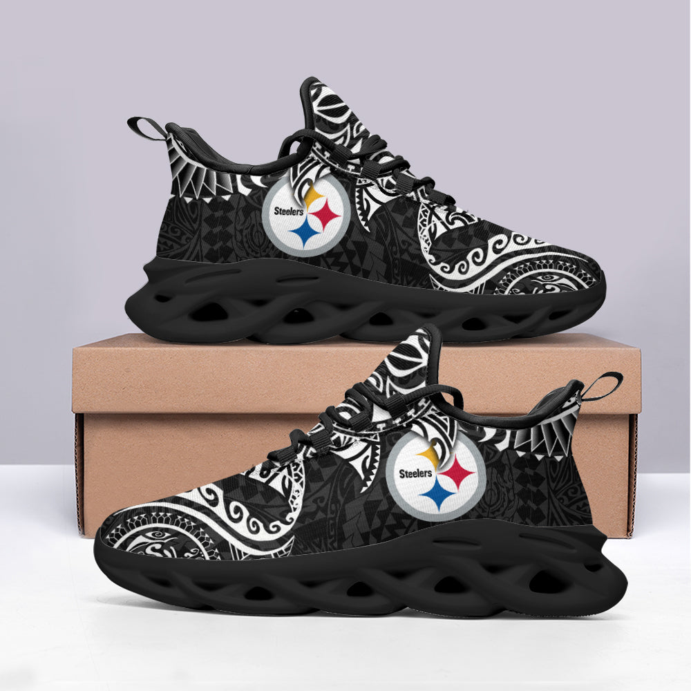 Pittsburgh Steelers NFL Max Soul Shoes Sneakers for Men And Women – NFL Football Fan Shoes, Team Sneakers