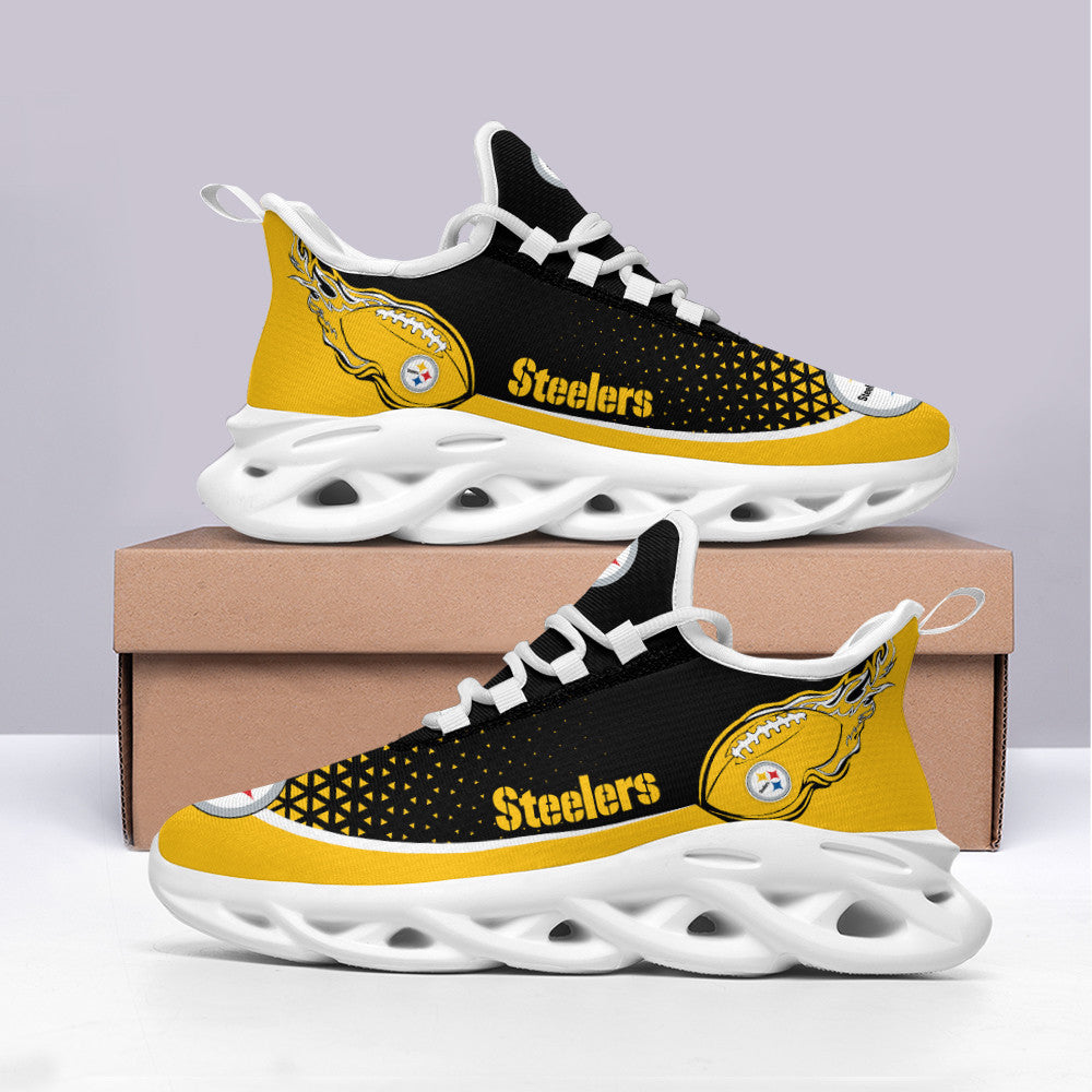 Pittsburgh Steelers NFL Max Soul Shoes Sneakers for Men And Women – NFL Football Fan Shoes, Team Sneakers - Image 4
