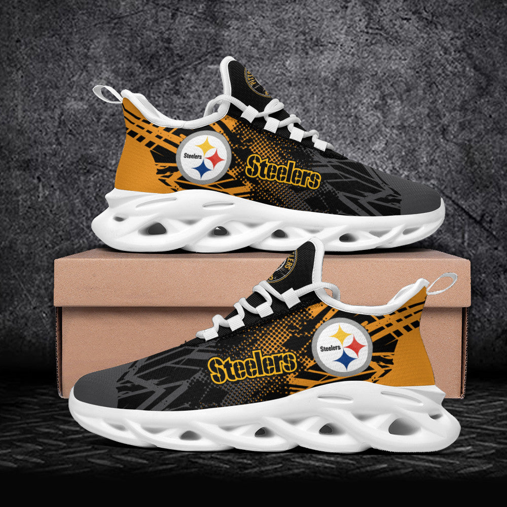 Pittsburgh Steelers NFL Max Soul Shoes Sneakers for Men And Women – NFL Football Fan Shoes, Team Sneakers - Image 4