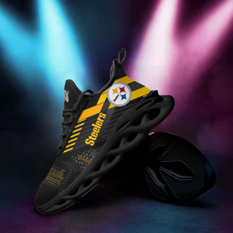 Pittsburgh Steelers NFL Max Soul Shoes Sneakers for Men And Women – NFL Football Fan Shoes, Team Sneakers - Image 3