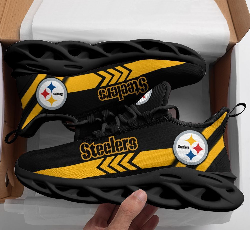 Pittsburgh Steelers NFL Max Soul Shoes Sneakers for Men And Women – NFL Football Fan Shoes, Team Sneakers - Image 6