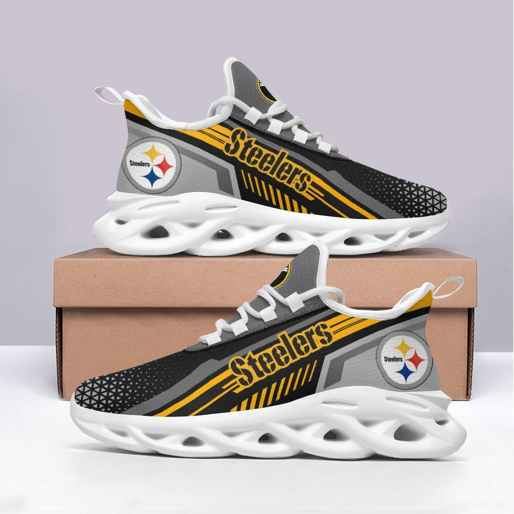 Pittsburgh Steelers NFL Max Soul Shoes Sneakers for Men And Women – NFL Football Fan Shoes, Team Sneakers