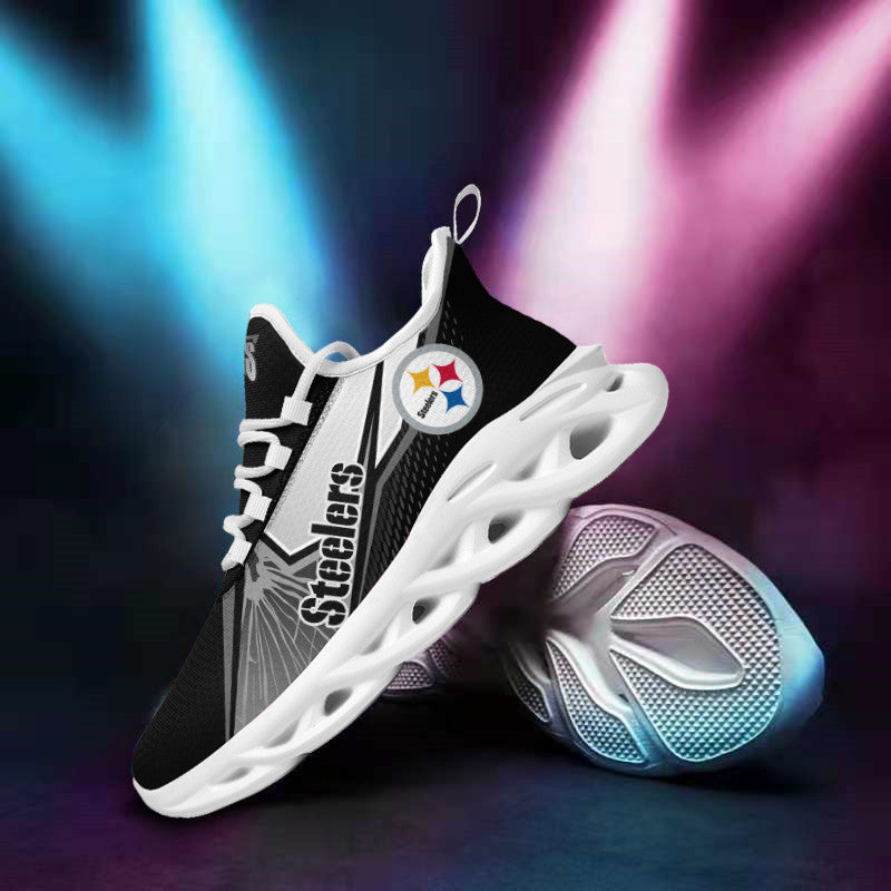 Pittsburgh Steelers NFL Max Soul Shoes Sneakers for Men And Women – NFL Football Fan Shoes, Team Sneakers