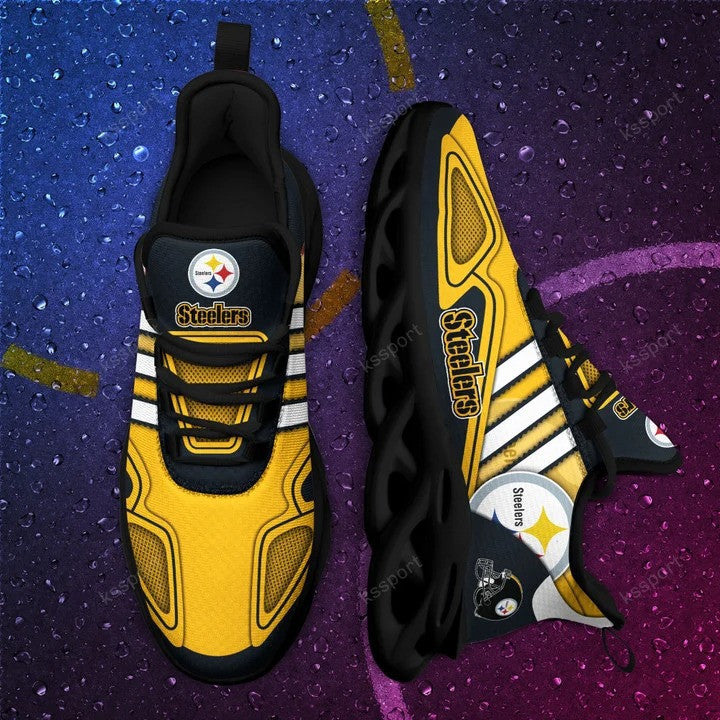 Pittsburgh Steelers NFL Max Soul Shoes Sneakers for Men And Women – NFL Football Fan Shoes, Team Sneakers - Image 4