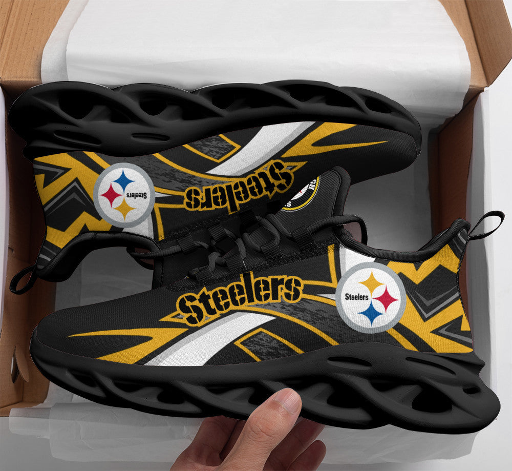 Pittsburgh Steelers NFL Max Soul Shoes Sneakers for Men And Women – NFL Football Fan Shoes, Team Sneakers - Image 3