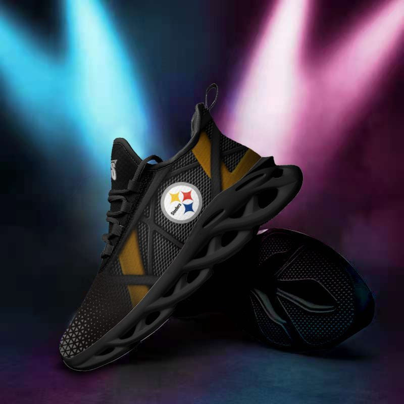 Pittsburgh Steelers NFL Max Soul Shoes Sneakers for Men And Women – NFL Football Fan Shoes, Team Sneakers - Image 3