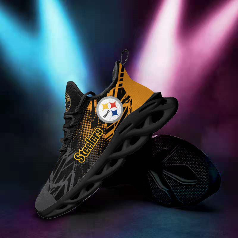 Pittsburgh Steelers NFL Max Soul Shoes Sneakers for Men And Women – NFL Football Fan Shoes, Team Sneakers - Image 3