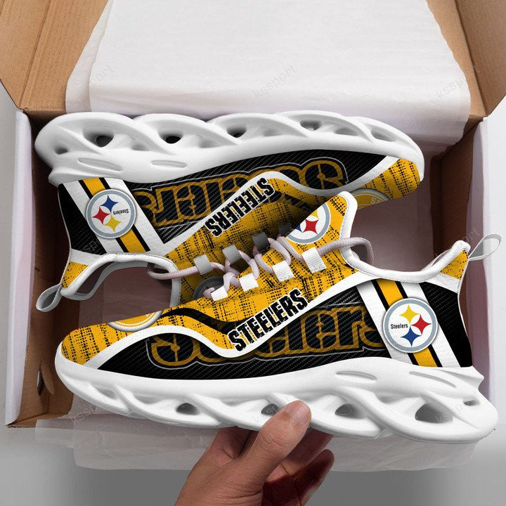 Pittsburgh Steelers NFL Max Soul Shoes Sneakers for Men And Women – NFL Football Fan Shoes, Team Sneakers - Image 3