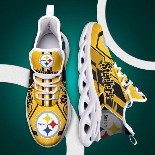 Pittsburgh Steelers NFL Max Soul Shoes Sneakers for Men And Women – NFL Football Fan Shoes, Team Sneakers - Image 3
