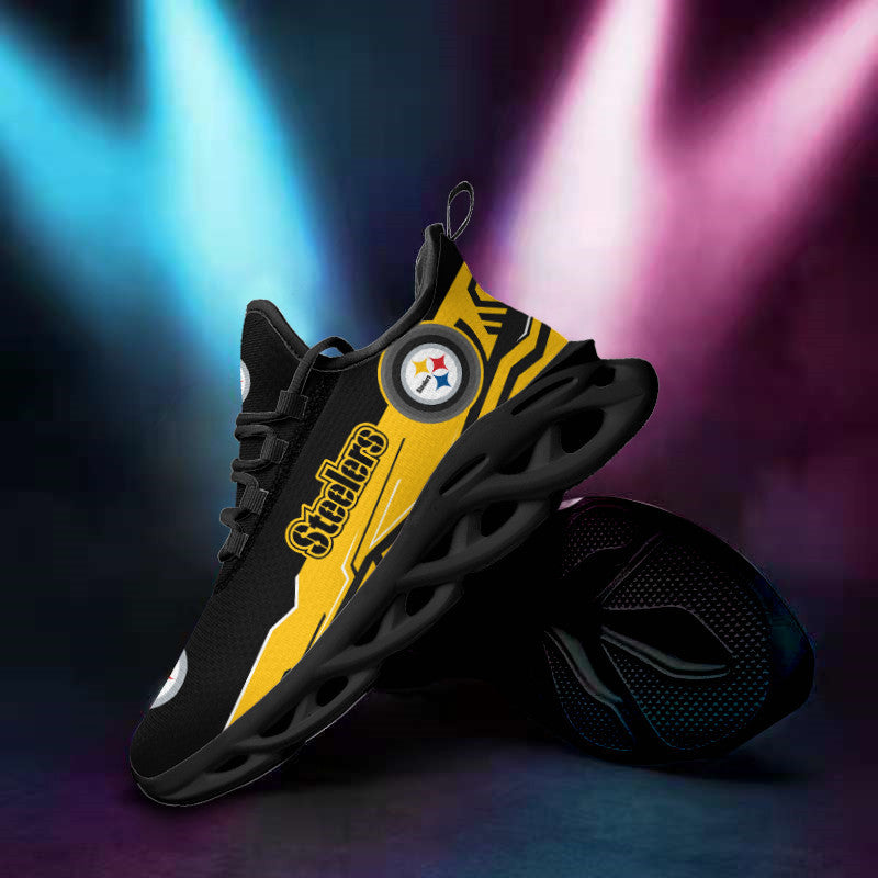 Pittsburgh Steelers NFL Max Soul Shoes Sneakers for Men And Women – NFL Football Fan Shoes, Team Sneakers - Image 3