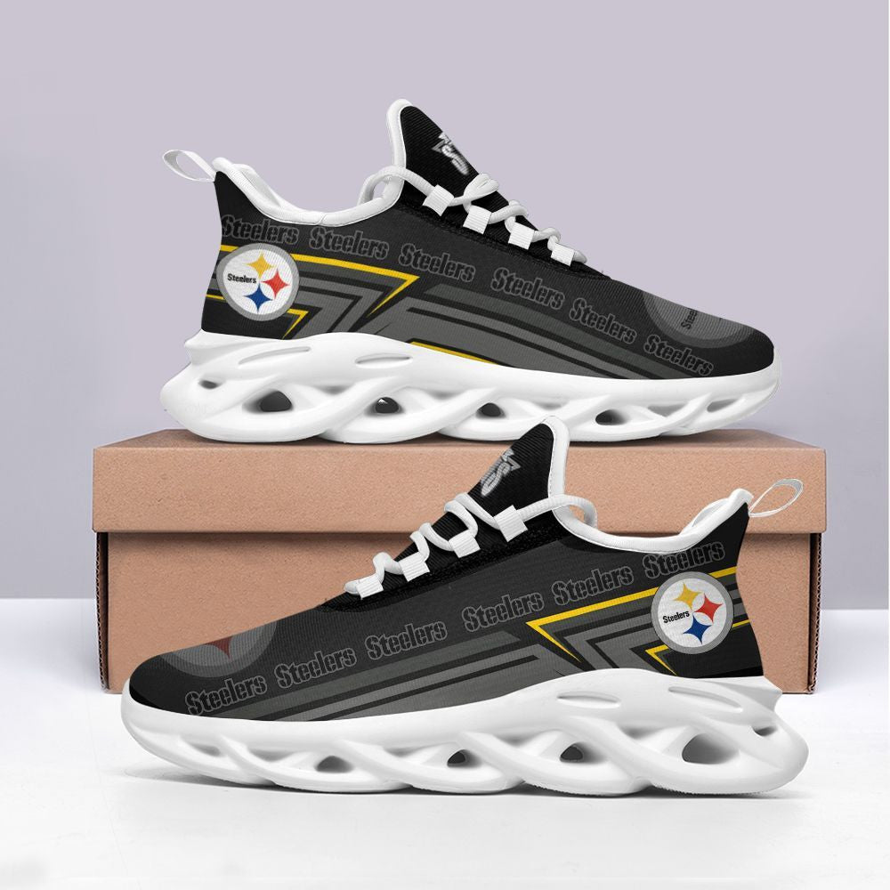 Pittsburgh Steelers NFL Max Soul Shoes Sneakers for Men And Women – NFL Football Fan Shoes, Team Sneakers