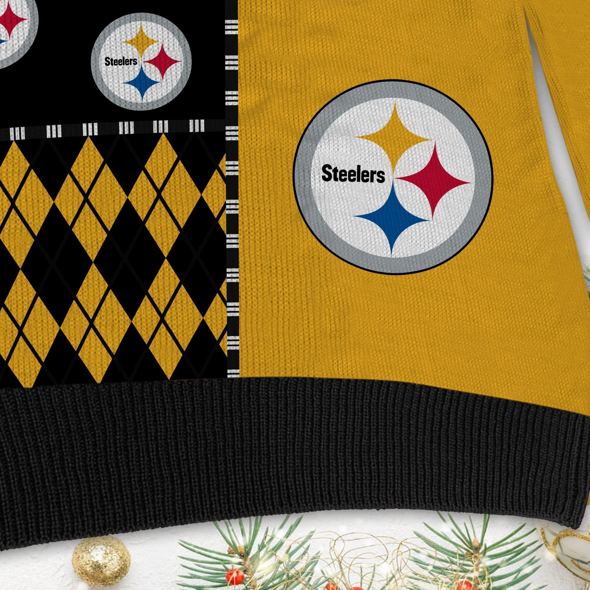 Pittsburgh Steelers Ugly Christmas Sweater Perfect Holiday Gift - Image 5