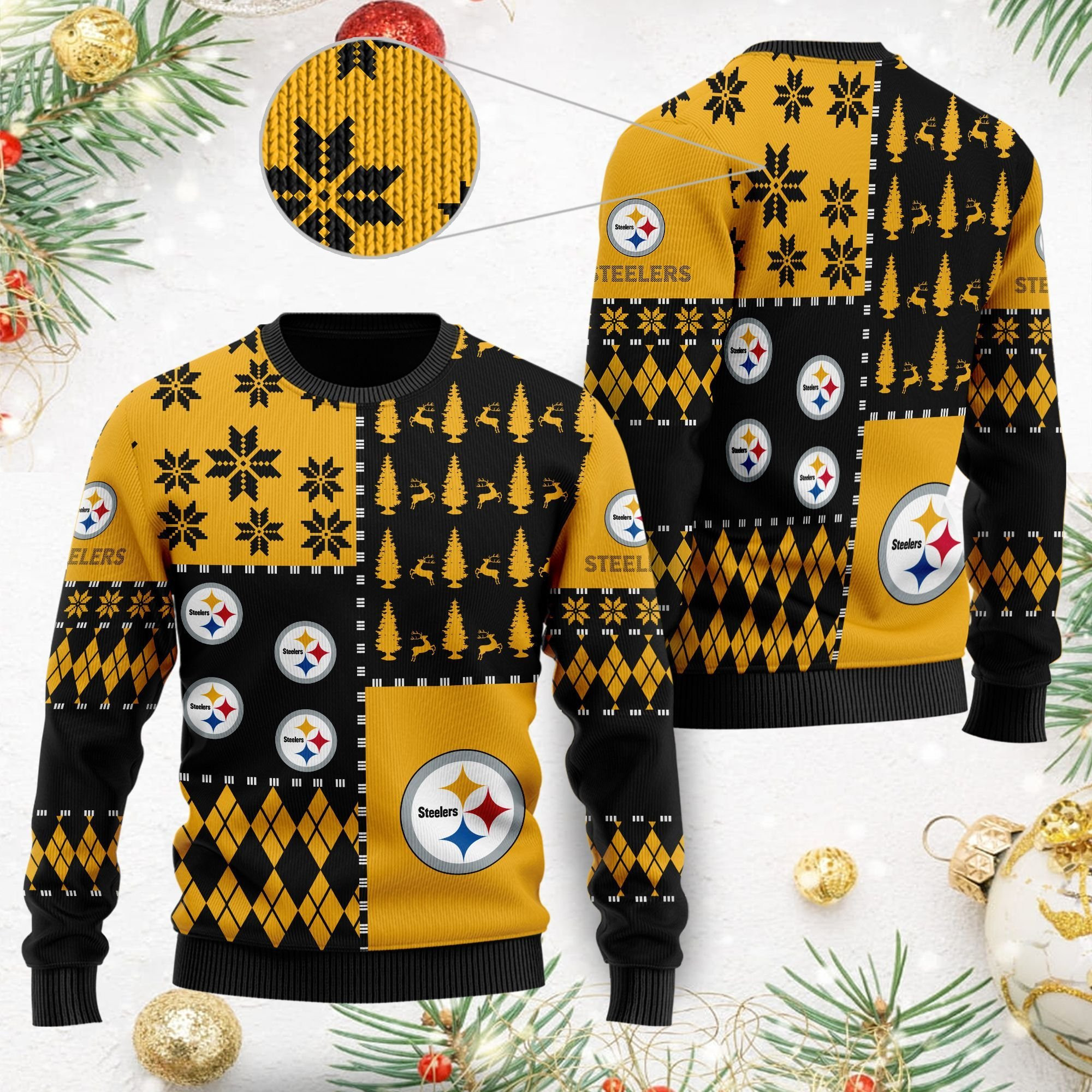 Pittsburgh Steelers Ugly Christmas Sweater Perfect Holiday Gift