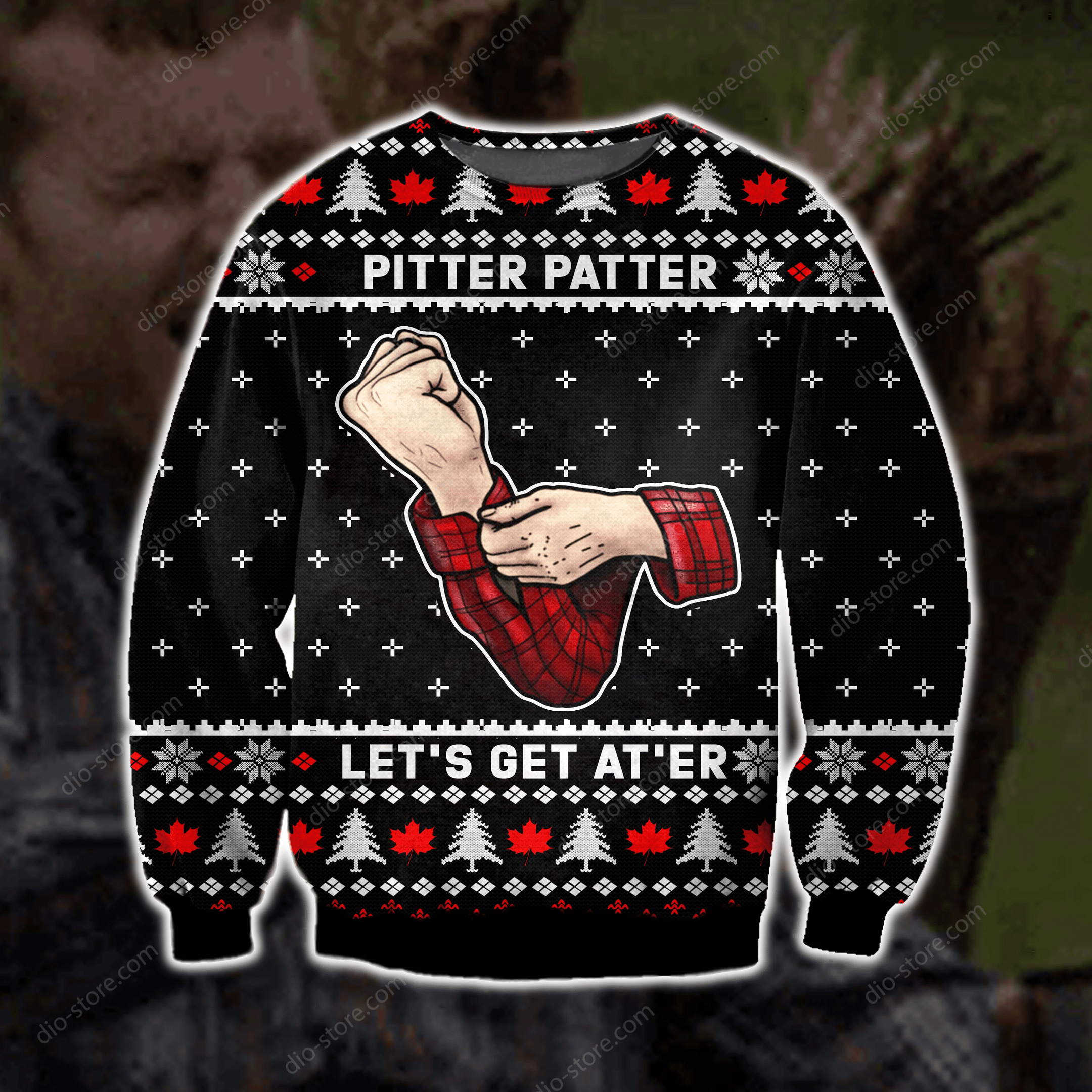Pittter Patter Knitting Pattern 3D Print Ugly Christmas Sweater