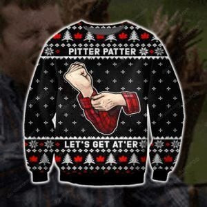 Pittter Patter Ugly Christmas Sweater, Perfect Holiday Gift
