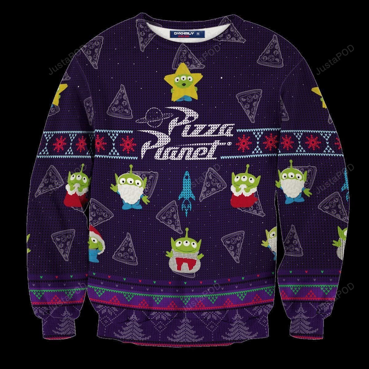 Pizza Planet Ugly Christmas Sweater, Perfect Holiday Gift