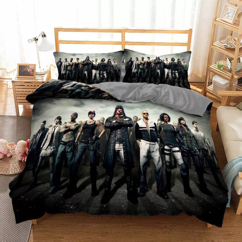 Playerunknown Battlegrounds Pubg Duvet Cover Quilt Cover Pillowcase Bedding Set Bed Linen Home Bedroom Decor