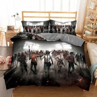 Playerunknown Battlegrounds Pubg Duvet Cover Quilt Cover Pillowcase Bedding Set Bed Linen Home Bedroom Decor