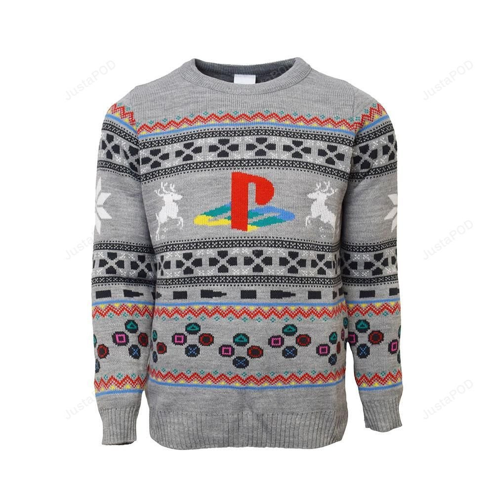Playstation Console Ugly Christmas Sweater, Perfect Holiday Gift