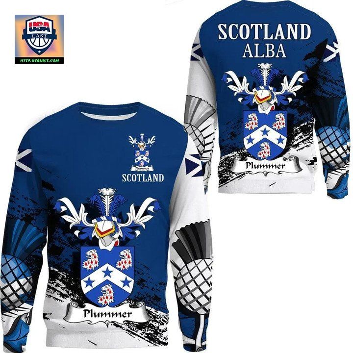 Plummer Scottish Family Crest Scotland Special Sweater 