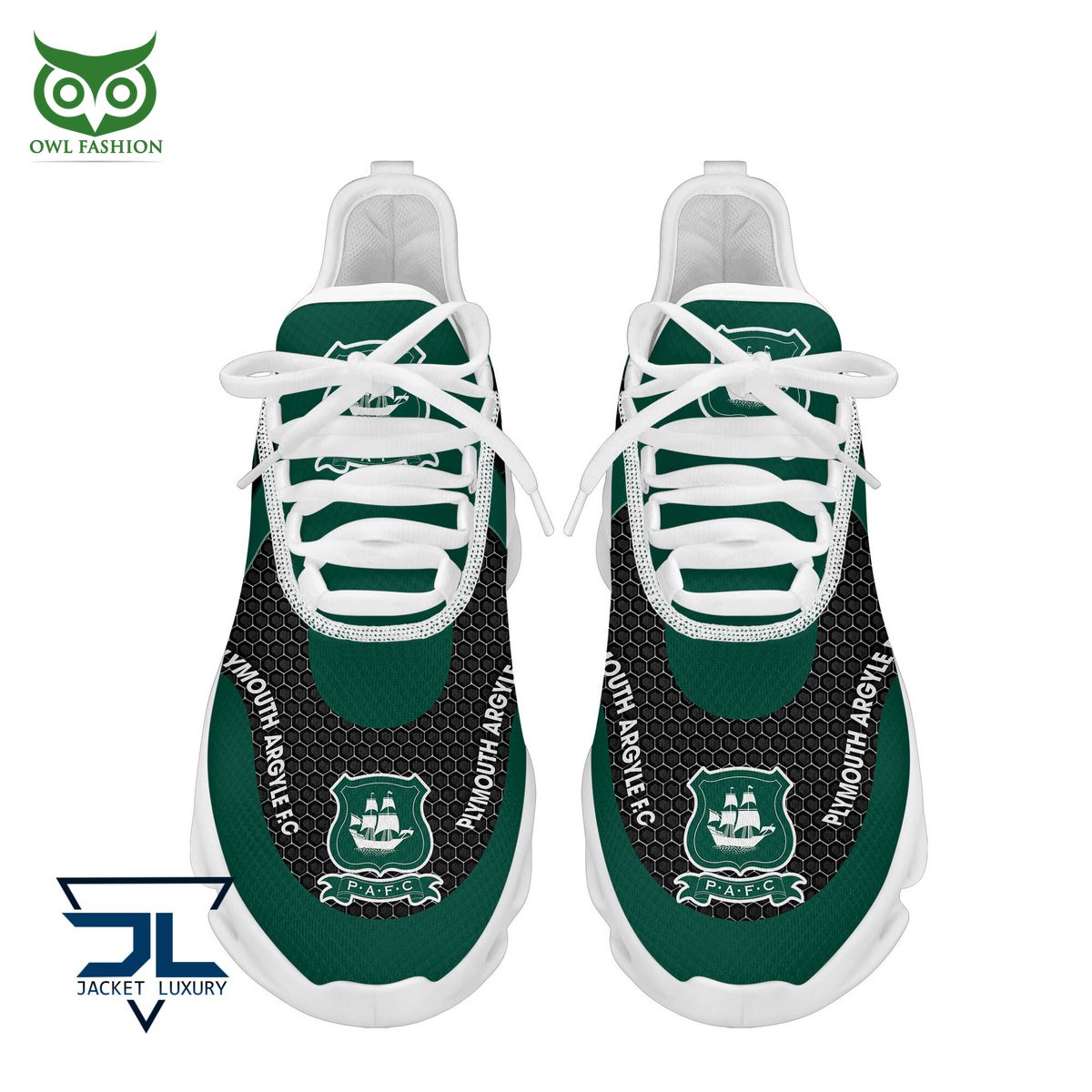 Plymouth Argyle FC Max Soul Shoes Sneakers for Men And Women – Soccer Fan Shoes, Team Sneakers - Image 5