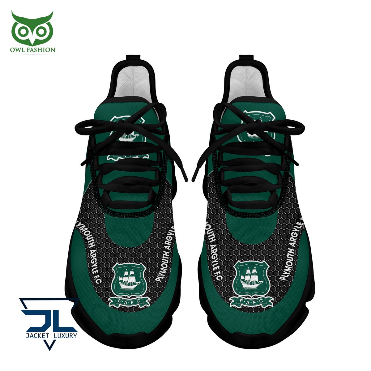 Plymouth Argyle FC Max Soul Shoes Sneakers for Men And Women – Soccer Fan Shoes, Team Sneakers - Image 6