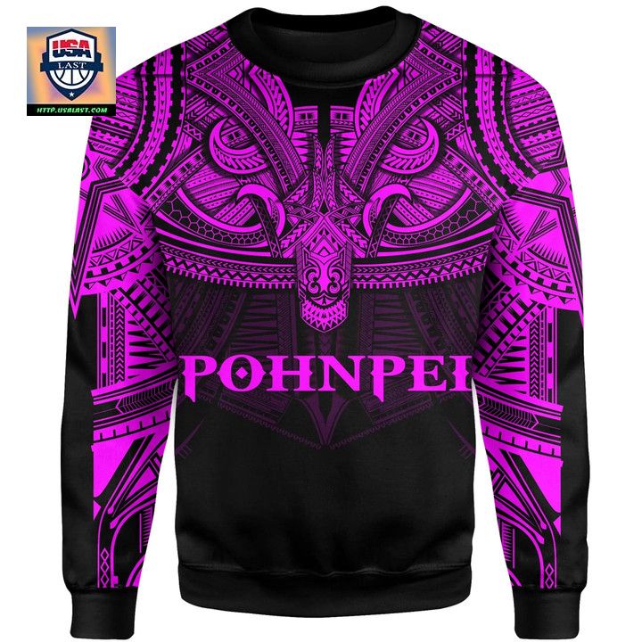 Pohnpei Pink Sweater Polynesian