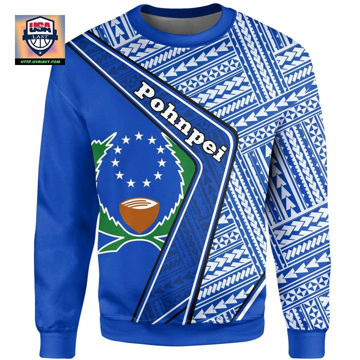 Pohnpei Sweater Polynesian Coat Of Arms A224