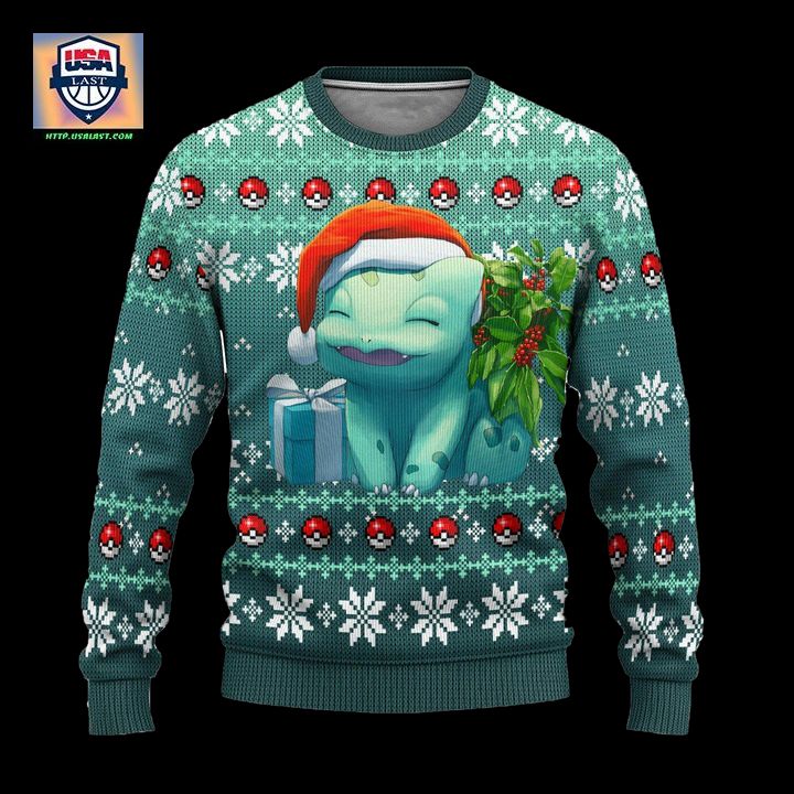 Pokemon Bulbasaur Anime Ugly Christmas Sweater Xmas Gift