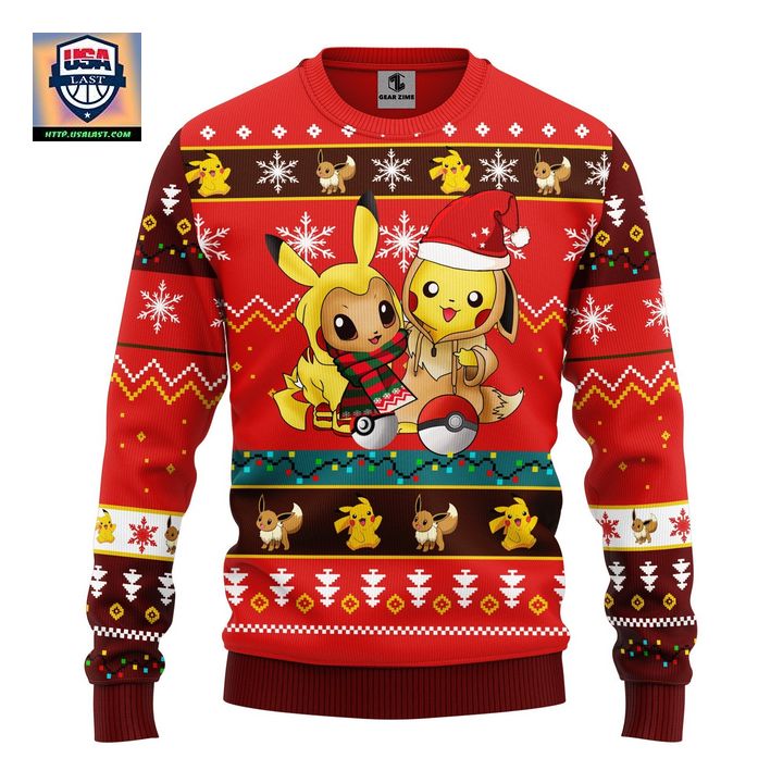 Pokemon Cute Noel Mc Ugly Christmas Sweater Red 1 Amazing Gift Idea Thanksgiving Gift