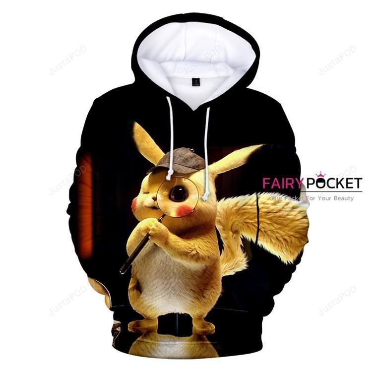 Pokemon Detective Pikachu 3D All Over Print Hoodie & Zip Hoodie