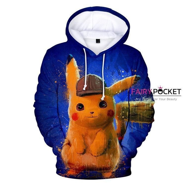 Pokemon Detective Pikachu 3D All Over Print Hoodie & Zip Hoodie