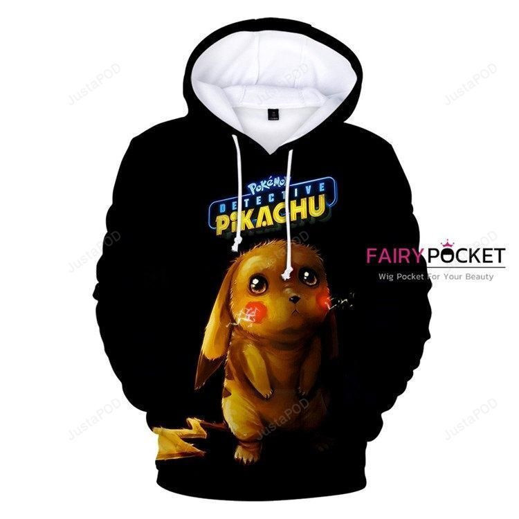 Pokemon Detective Pikachu 3D All Over Print Hoodie & Zip Hoodie