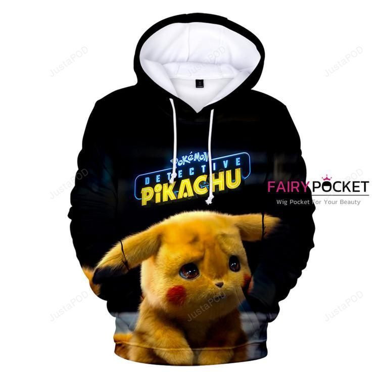 Pokemon Detective Pikachu 3D All Over Print Hoodie & Zip Hoodie
