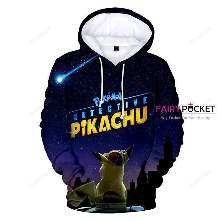 Pokemon Detective Pikachu 3D All Over Print Hoodie & Zip Hoodie