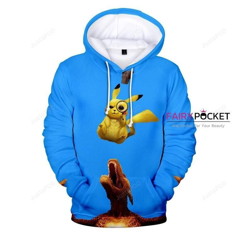 Pokemon Detective Pikachu 3D All Over Print Hoodie & Zip Hoodie