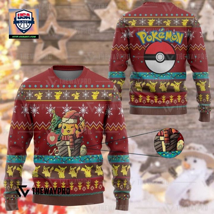 Pokemon Electric Gift Christmas Christmas Sweater