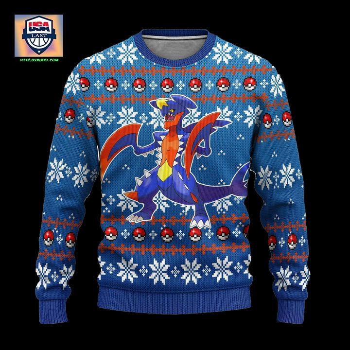 Pokemon Garchomp Anime Ugly Christmas Sweater Xmas Gift