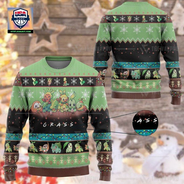 Pokemon Grass Imitation Ugly Sweater And Sweater