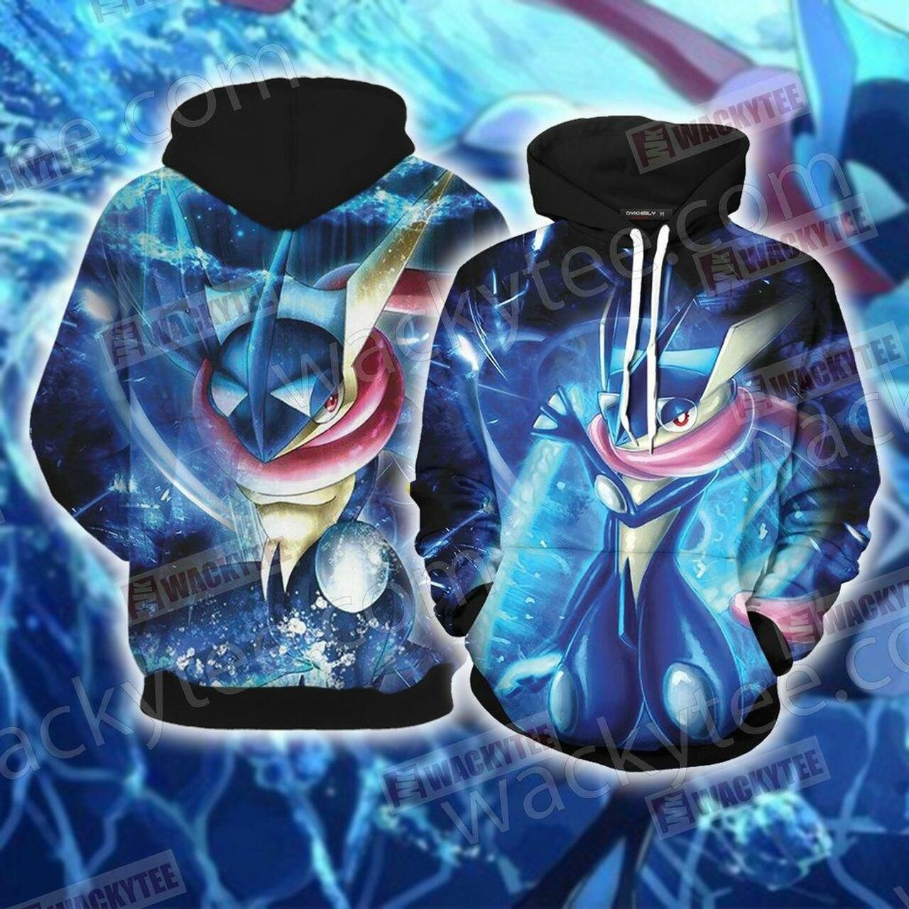Pokemon Greninja Unisex 3D All Over Print Hoodie & Zip Hoodie