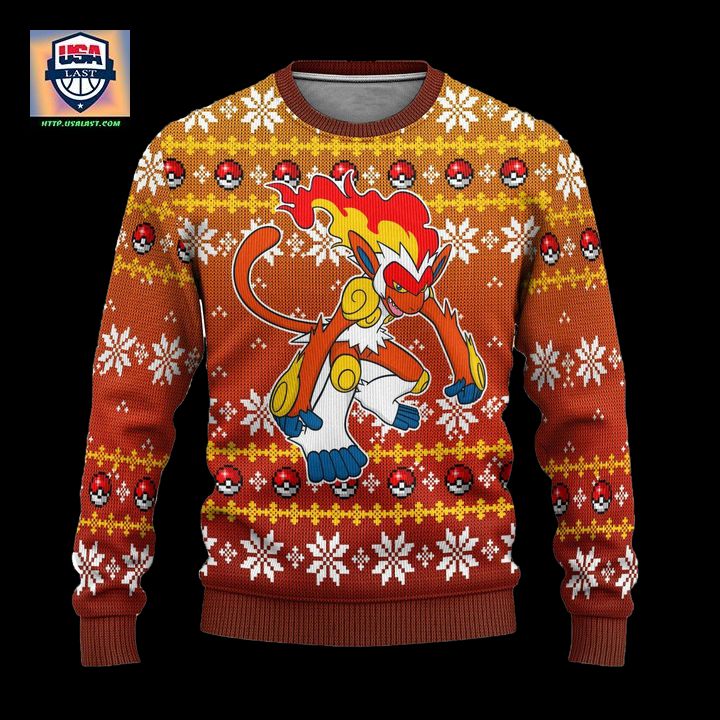 Pokemon Infernape Anime Ugly Christmas Sweater Xmas Gift